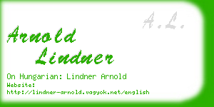 arnold lindner business card